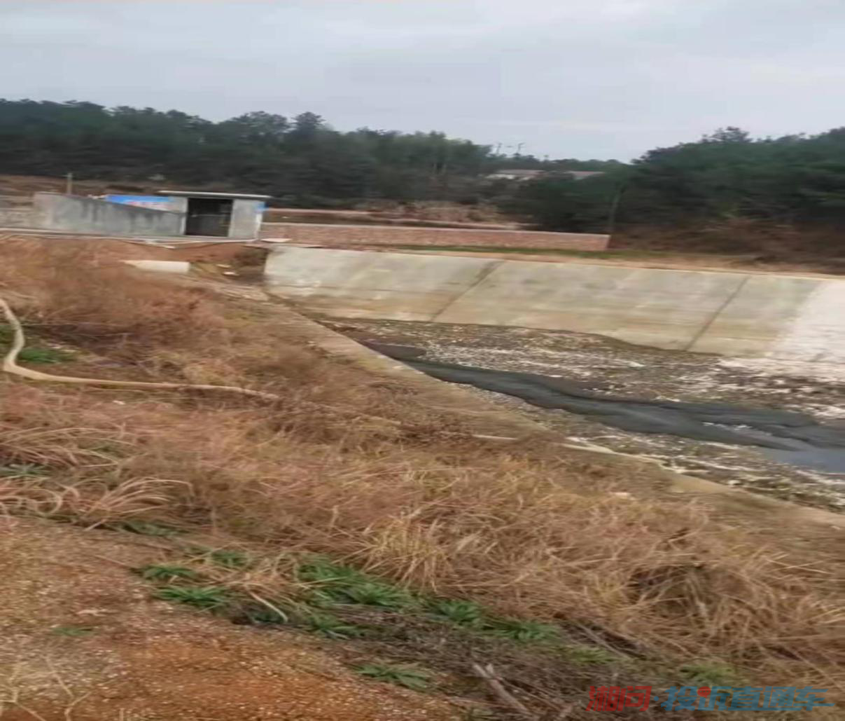 湘乡市月山镇神山庙村隆仁十亩冲养猪基地臭气熏天,地下水污染